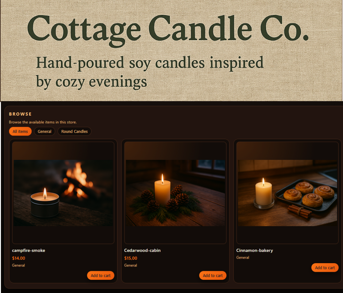 Sample Store Screenshot 1